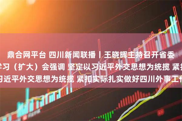 鼎合网平台 四川新闻联播丨王晓晖主持召开省委理论学习中心组专题学习（扩大）会强调 坚定以习近平外交思想为统揽 紧扣实际扎实做好四川外事工作