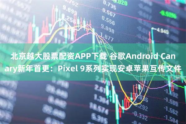 北京越大股票配资APP下载 谷歌Android Canary新年首更：Pixel 9系列实现安卓苹果互传文件